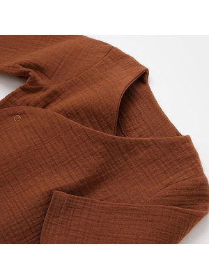 Baby Cosy  Organik Kruvaze Çıtçıtlı Uzun Kollu Bebek Takım CSYM701