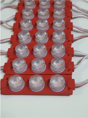 3M Power LED Modül Mercekli Kırmızı 3W 10 Adet