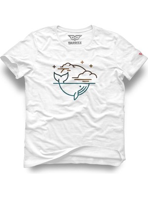 Tarrzzcom Gece ve Balina Tasarım Tişört