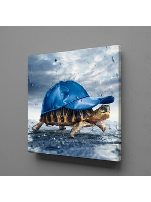 Technopa KAPLUMBAĞA KANVAS TABLO - 120x120cm