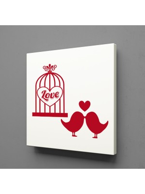 Technopa KIRMIZI KUŞ KANVAS TABLO - 170x170cm
