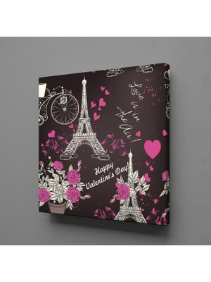 Technopa Eyfel Kuleleri Kanvas Tablo 30X30CM