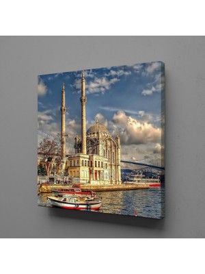 Technopa Köprü Cami Kanvas Tablo 25X25CM