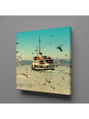 Technopa Tekne Martılar Kanvas Tablo 30X30CM