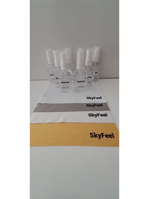 Skyfeel Gözlük Temizleme Spreyi 8ADET + Mikrofiber Gözlük Temizleme Bezi 8 Adet