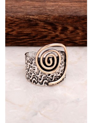 Çekiç Dövme El Yapımı Gümüş Yüzük 2887