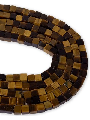 Dünya Doğal Taş 4x4 mm Kaplan Gözü Taşı Dizi