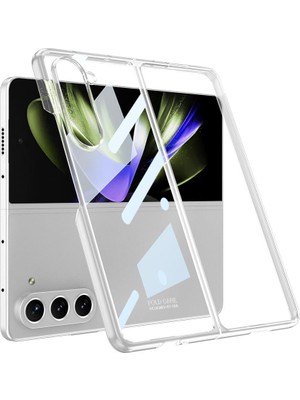 Samsung Galaxy Z Fold 5 Kılıf Premium Camlı Kapak Kamera Korumalı Tam Uyumlu Ince Yapılı