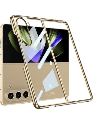 AktarMobile Samsung Galaxy Z Fold 5 Kılıf Premium Camlı Kapak Kamera Korumalı Tam Uyumlu Ince Yapılı