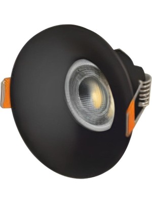 Cata CT-5091 Lion Yuvarlak Siyah Spot (Ampulsuz-6 Adet) Cata