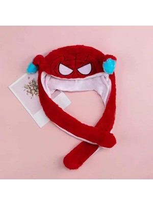 Piraye Gift Spiderman Kulakları Hareketli Işıklı Uzun Kulak Örümcek Adam Şapka