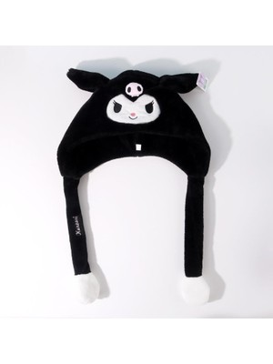 Piraye Gift Kawaii Kuromi Sevimli Hareketli Kulaklı Şapka Işıklı