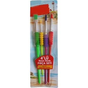 4'lü Neon Fırça Seti AT-1320