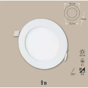9W Slim Panel LED
