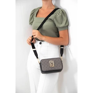 Silver & Polo Platin - Siyah SP1078 Kadın Çapraz Çanta