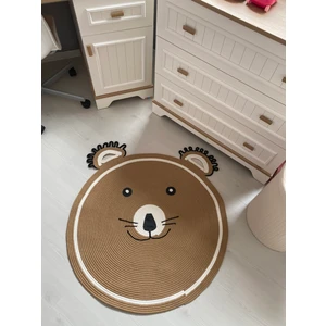Haz Toz Vermez Antialerjik Jüt Dokuma Sevimli Ayı Jüt Halı Bebek Çocuk Odası Halısı