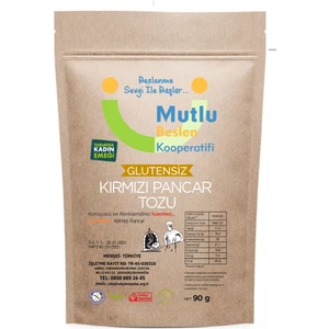 Mutlu Beslen Kooperatifi Kırmızı Pancar Tozu Glutensiz 90 G