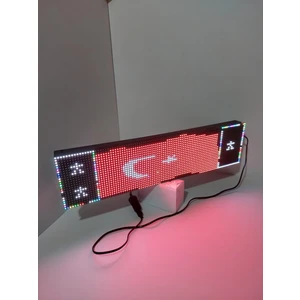 RGB araç içi kayan yazı Tır Tabelası Kayanyazı 16X64 cm Rgb