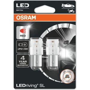 Çift Duy Kırmızı 1016 LED Stop Ampulü Ledriving Sl 7528DRP.02B (2'li Paket)