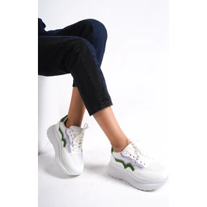 317-YL Yeşil/lila Kadın Spor Ayakkabı & Sneaker