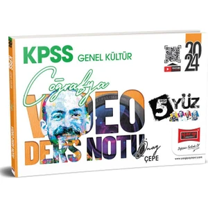 Yargı Yayınevi 2024 KPSS Genel Kültür  5yüz Coğrafya Video Ders Notları