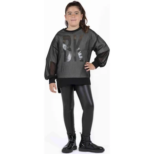 Best Kids Kız Çocuk Deri Tayt BK22KK14007