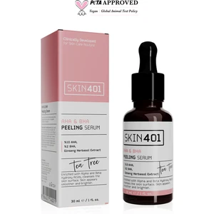 SKIN401 Aha %10 Bha %2 Cilt Tonu Eşitleyici Yüz Peeling Serum 30ML (%25 Tanıtım )