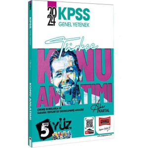 Yargı Yayınevi 2024 KPSS Genel Yetenek 5yüz Türkçe Konu Anlatımı
