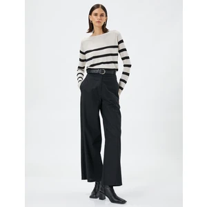 Triko Kazak Basic Bisiklet Yaka Uzun Kollu