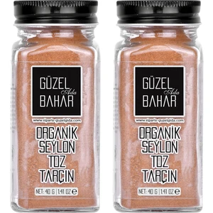 Güzel Ada Bahar Organik Seylon Toz Tarçın 2 x 40 gr