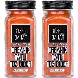 Güzel Ada Bahar Organik Tatlı Toz Biber 2 x 50 gr