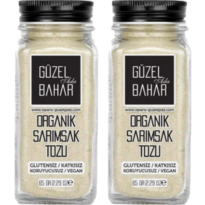 Güzel Ada Gıda Organik Sarımsak Tozu 2 x 65 gr