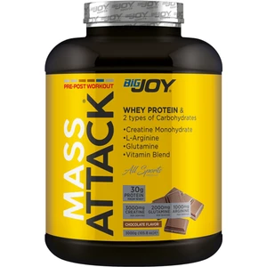 Bigjoy Sports Mass-Attack 3000 gr Çikolata - 30 gr Whey Protein - 54.42 gr Karbonhidrat - 3 gr Kreatin - 2 gr Glutamin
