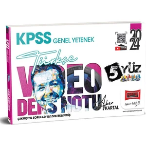 Yargı Yayınevi 2024 KPSS Genel Yetenek 5yüz Türkçe Video Ders Notları