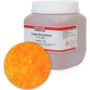Kimya Lab Silikajel Turuncu Nem Alıcı 1 Kg - Küf Önleyici İndikatörlü