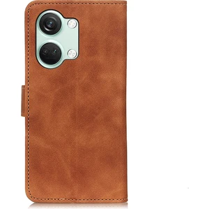 Gzplz-Oneplus Nord 3 / Ace 2V Için Retro Dokulu Pu Kılıf (Yurt Dışından)