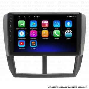 Subaru Impreza Android 12 Multimedya Carplay 2gb RAM+32GB HDD Navigasyon Ekran