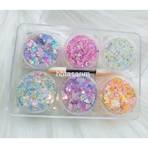 Hb Tasarım Glitter Jel Far Paleti