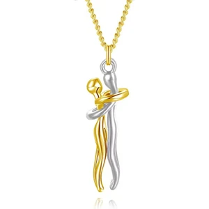 Çift Kolye, Kadın Erkek Için Sarılma Kolye, Partner Kolye Snuggle Kolyeler Onun Veya O Için, Sonsuza Kadar Aşk Kolye (Yurt Dışından)