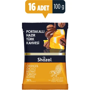 Portakallı Hazır Türk Kahvesi 100 gr x 16 Adet