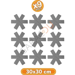 Tava Tencere ve Borcam Koruyucu Çizdirmez Keçe 9'lu Set 30X30 cm