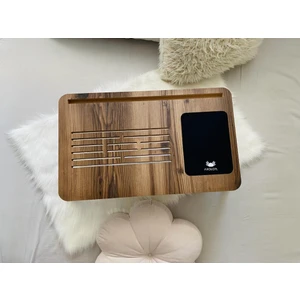 Foldaway Telefon ve Tablet Bölmeli Katlanır Ayaklı Laptop Sehpası Notebook Bilgisayar Çalışma Masası