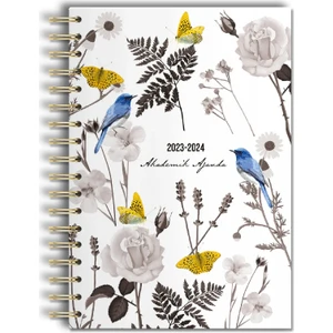 Victoria's Journals Spiralli  Akademik Ajanda 2023-2024 Haftalık A5 (14.8x21 cm)