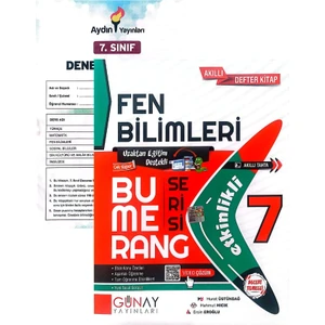 Günay Yayınları 7.Sınıf Bumerang Fen Bilimleri Defter&kitap-Yeni Baskı-(Aydın Yayınları Denemeli)