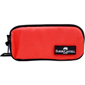 King Çift Bölmeli Kalemlik 23-1 Kırmızı-Siyah