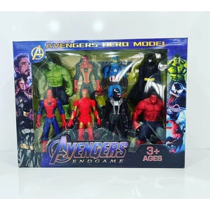 Marvel Avengers 8'li Figür Seti Işıklı Eklemli Karakterler