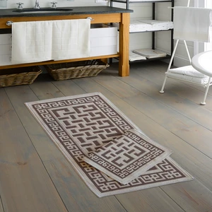 Alanur Home Eko Cotton Bukle Klozet Takımı 2 Pcs Domi̇no Kahve