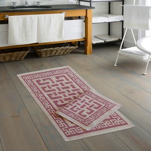 Alanur Home Eko Cotton Bukle Klozet Takımı 2 Pcs Domi̇no Pudra