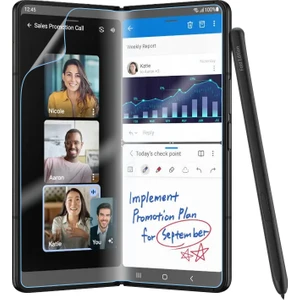 Samsung Galaxy Z Fold 2 Uyumlu Hizalama Aparatlı S-Fit Body Ekran Koruyucu