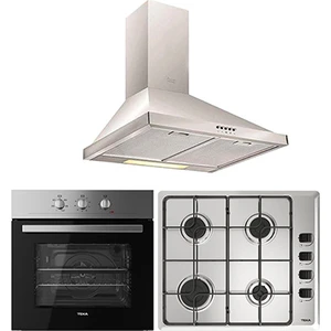 - Chef 1 Ankastre Set - (He 715 Ss Fırın + Hlx 640 KBA0E Ix Ocak + Df 60 Davlumbaz) - Inox - 64000460